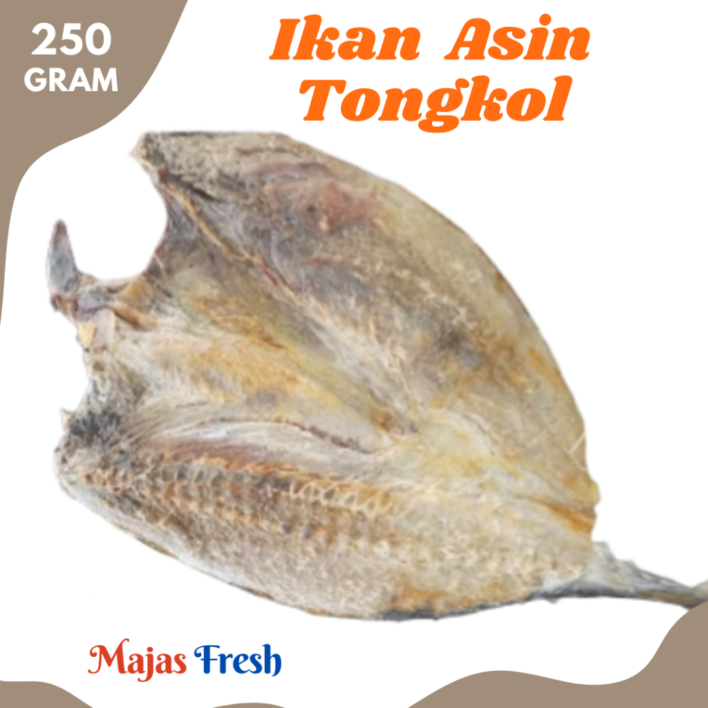IKAN TONGKOL Asin Kering - Ikan Asin Tongkol Utuh Kering | 250gr [ Harga Per BKS ]