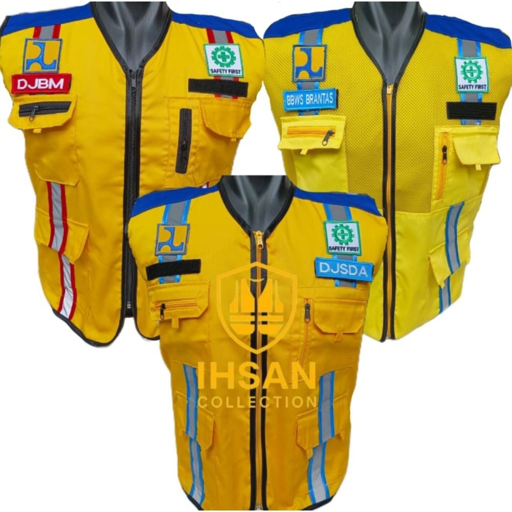 Rompi PUPR  Safety Ditjen Bina Marga Bisa Custom