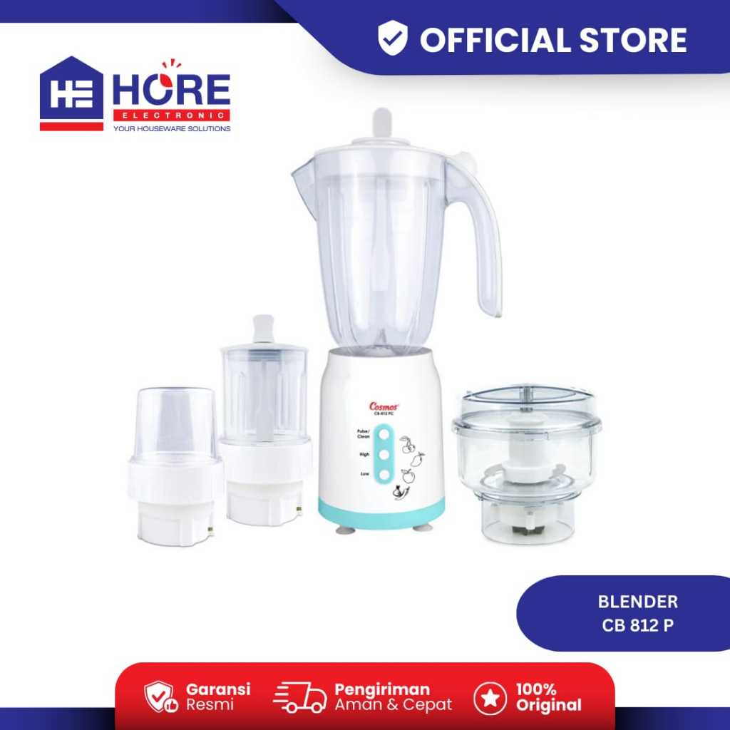 BLENDER COSMOS CB 812P / COSMOS BLENZ CB 812P / COSMOS CB 812P BLENDER PLASTIK KAPASITAS 1.5 LITER /