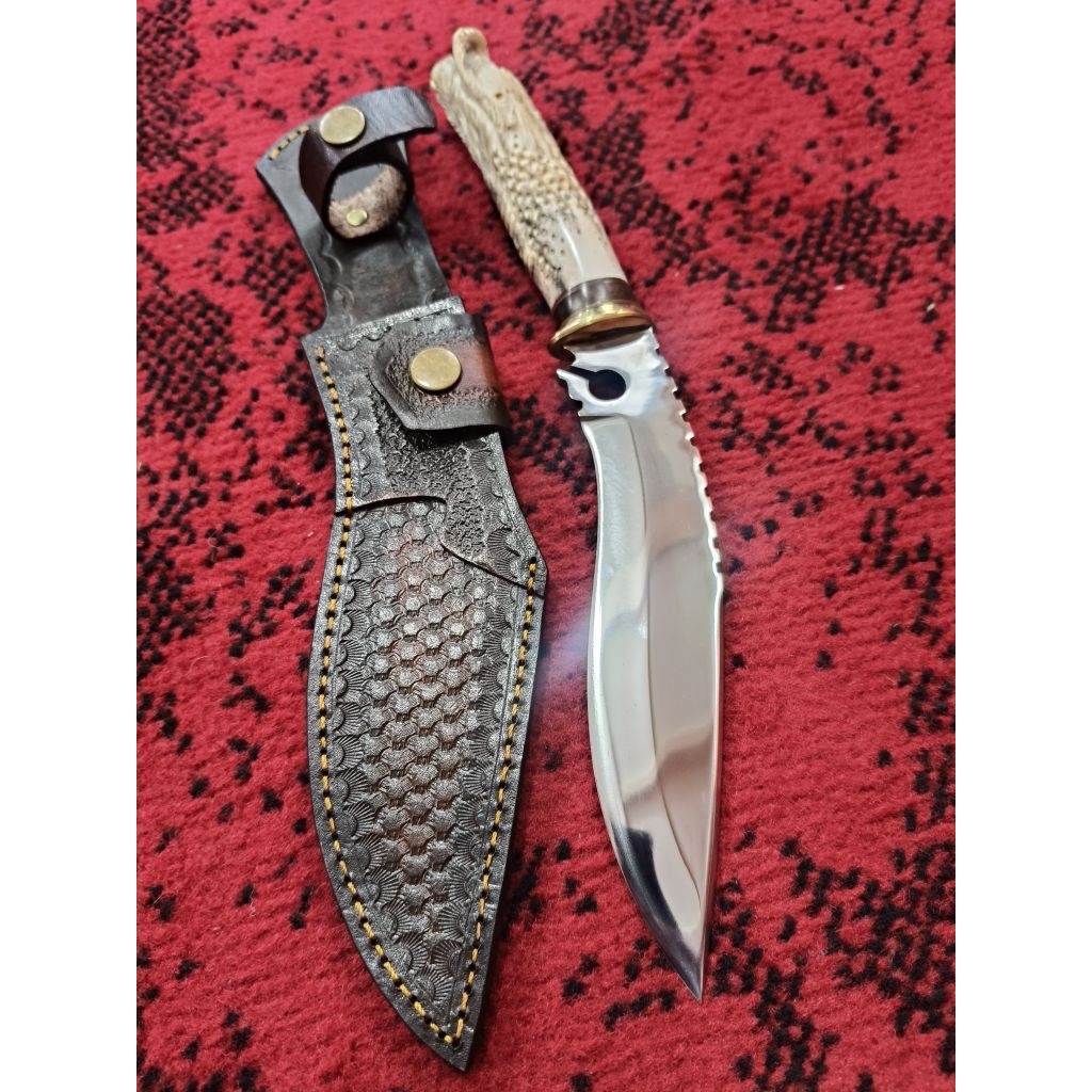 (GPC-18)Handycraft Kukri Kit Knife D2Rainbow PB18,4cm