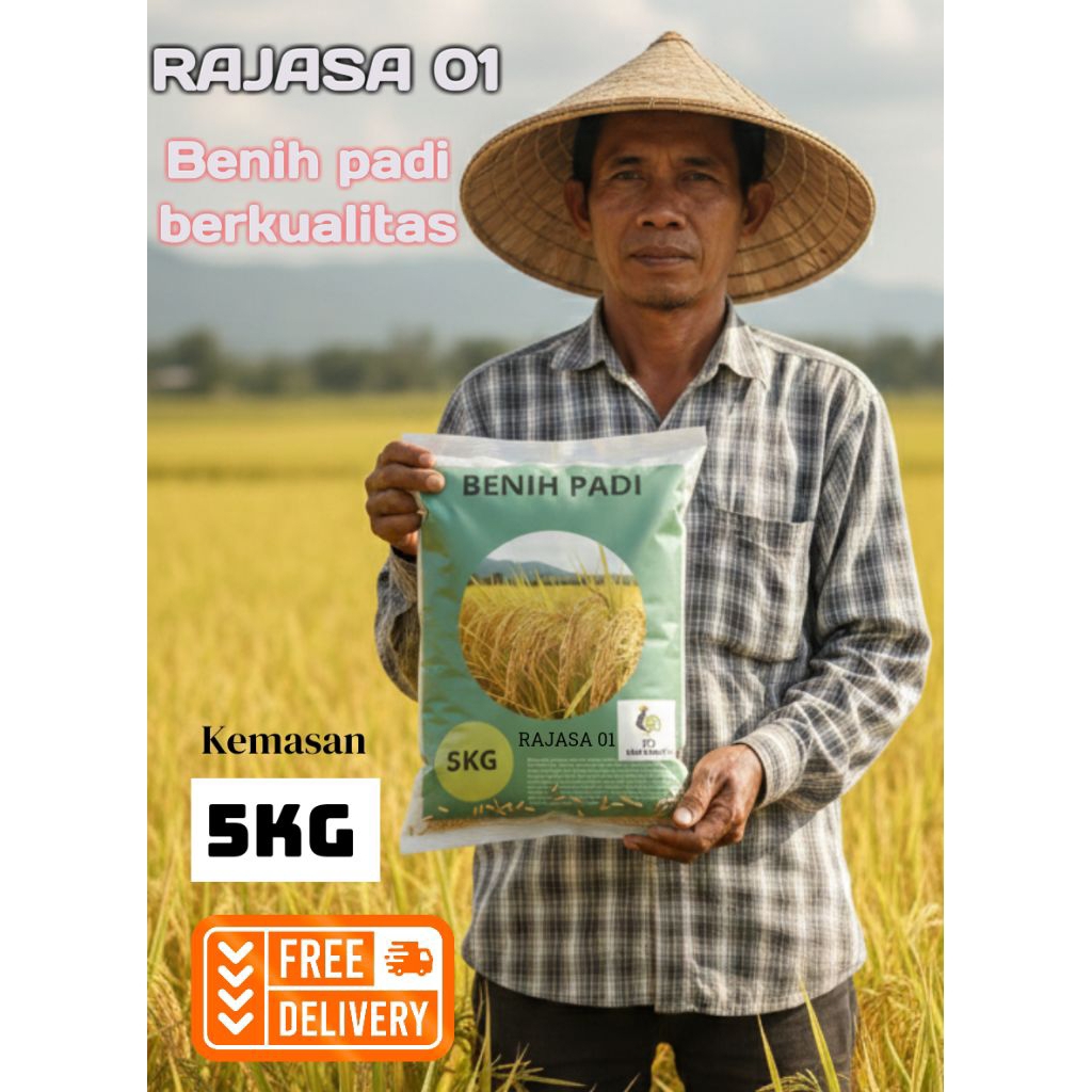 BENIH PADI RAJASA 01 ORIGINAL KEMASAN 5KG
