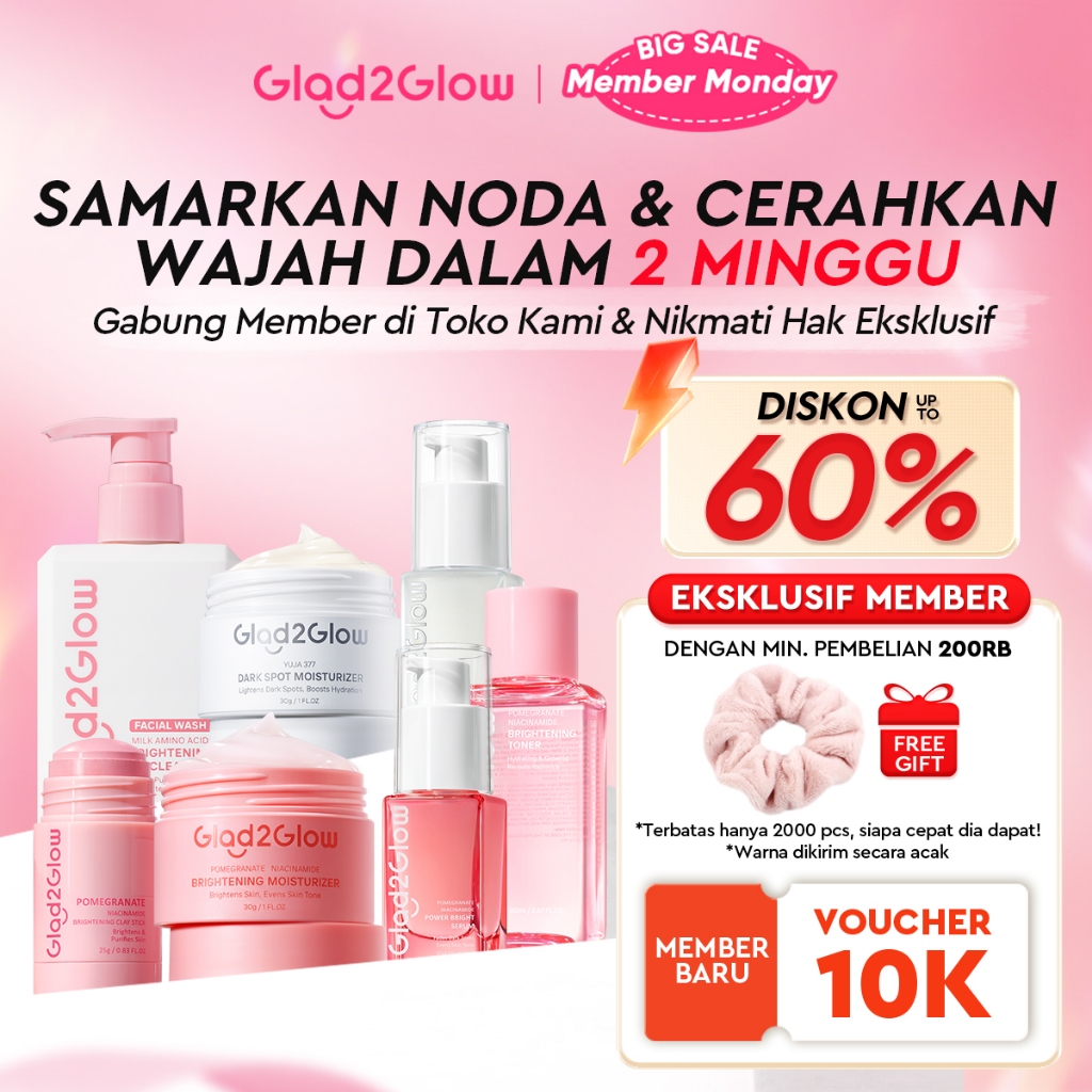 [12.12 Belanja 200rb, Disc. 20%]Glad2Glow Symwhite 377 Dark Spot Bundle 7PCS-Yuja Skincare Cerah 377
