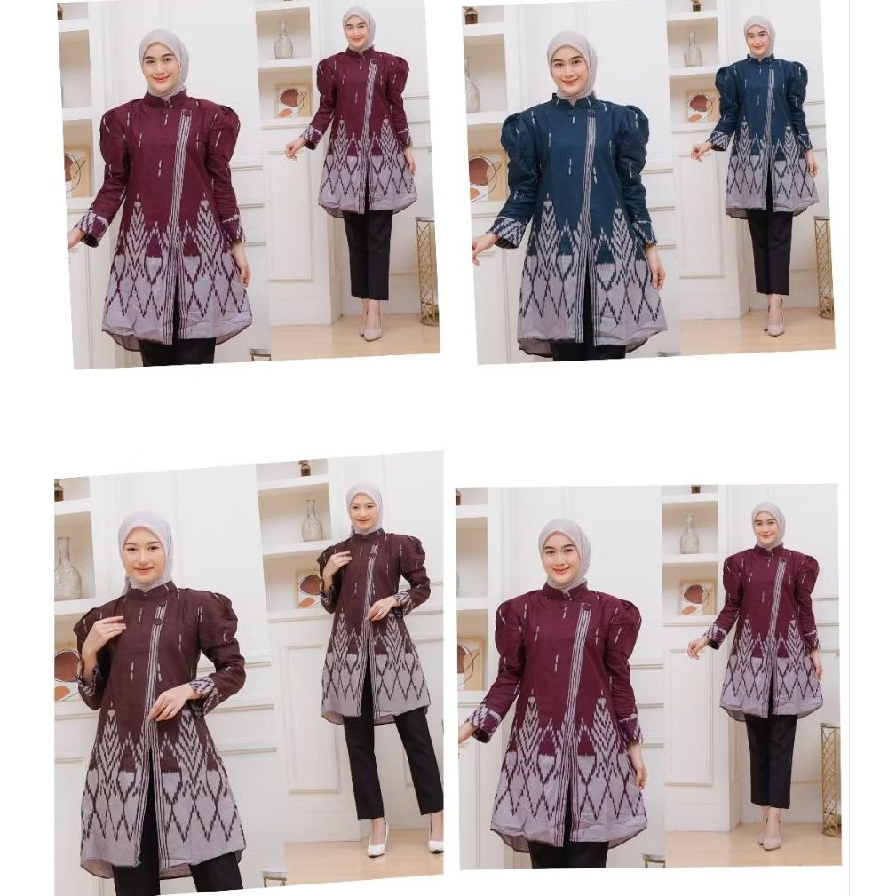 BATIK MODEL TUNIK BAHAN KATUN