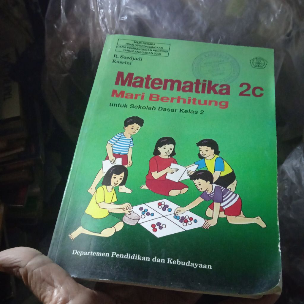 buku Matematika 2c mari berhitung, untuk SD kelas 2, buku original jadul