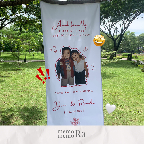 WELCOME SIGN CUSTOM - KAIN DEKOR NIKAH LAMARAN