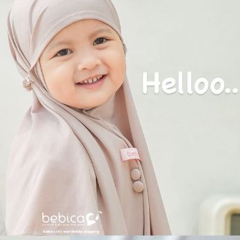 BEBICA -  Jilbab Simmy Bayi & Anak Instan  - berTali Karet bahan Jersey Premium Tersedia 0 - 6 Tahun