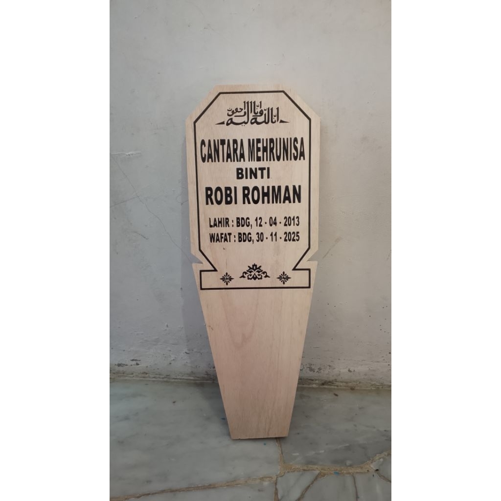 nisan kayu (gratis nama)