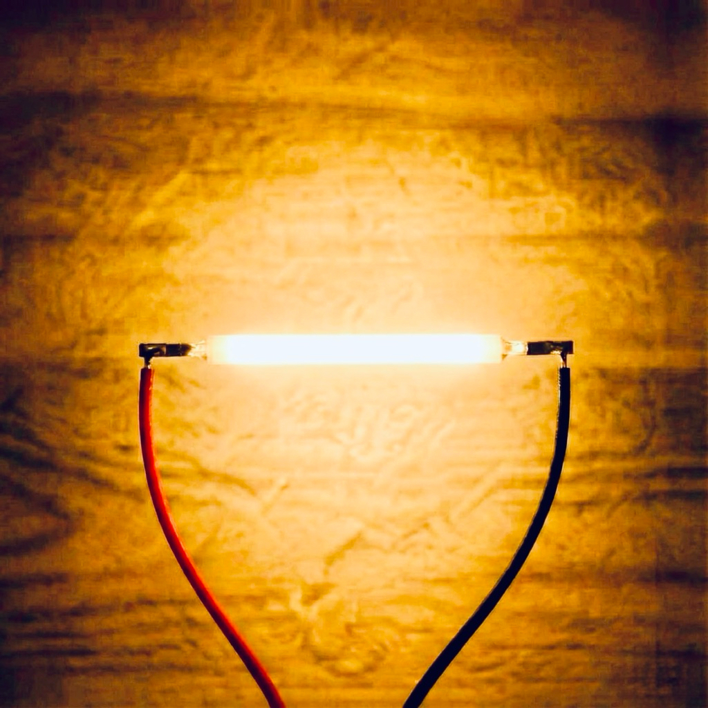 LED Filament Edison 3V 26mm 120mA Warm White 2700K LED Filamen Bulb (Grosir)