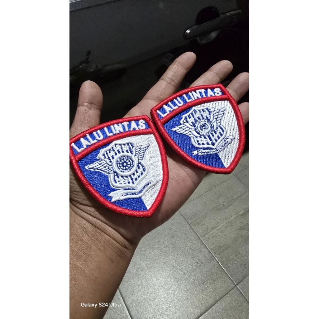 BADGE LALU LINTAS BORDIR TIMBUL