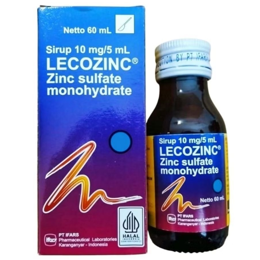 LECOZINC Sirup (60ml) - Zinc Sulfate Monohydrate 10mg /5ml
