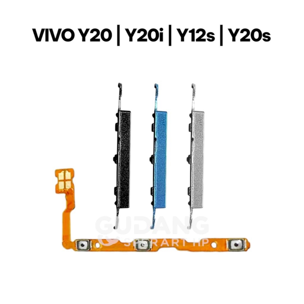 HP VIVO Y20 | Y20i | Y12s | Y20s TOMBOL VOLUME + FLEXIBLE ON OFF VOLUME FULLSET ORIGINAL