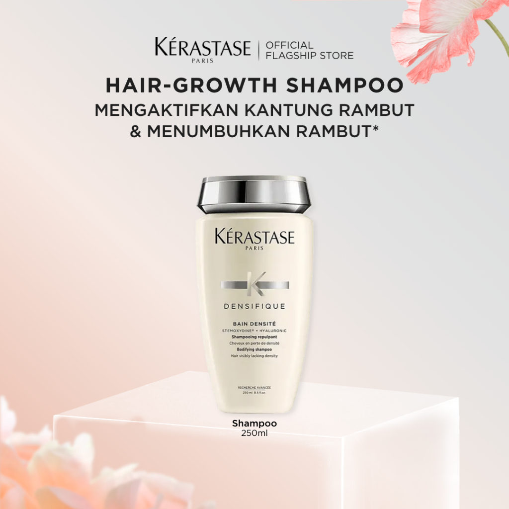 Kerastase Densifique Bain Densite 250ml Hair Growth Shampoo - Shampoo untuk Rambut Lebih Tebal & Leb
