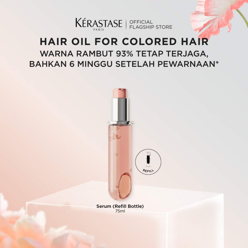 Kerastase Chroma Absolu Hair Oil 75ml (Refill Bottle) Hair Serum for Colored Hair - Serum Rambut unt