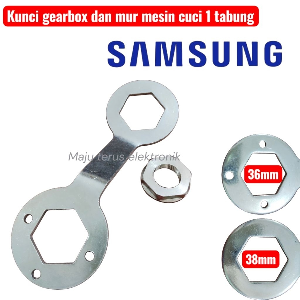 Kunci mur gearbox mesin cuci samsung 1 tabung top loading