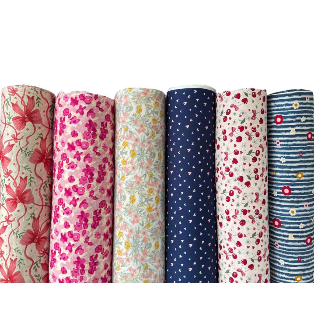 kain bahan katun rayon motiv printing