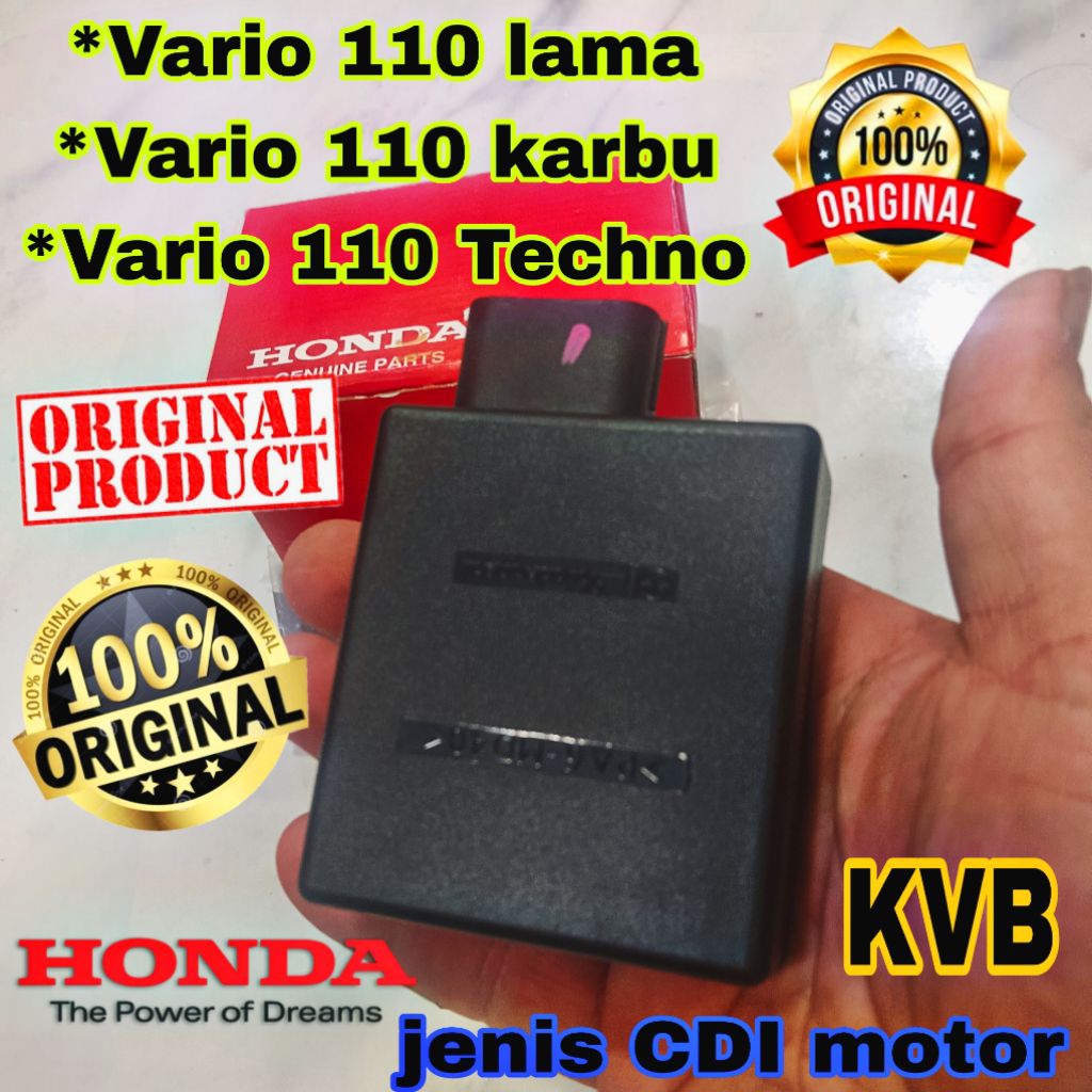 KVB CDI unit cdi original asli honda vario 110 karbu karburator vario 110 techno non led KUALITAS  a