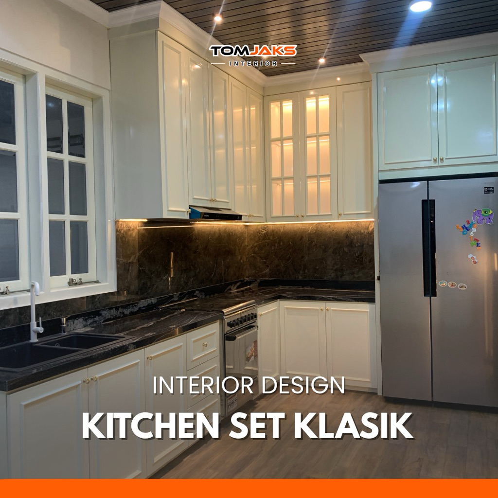 TOMJAKS INTERIOR - Custom Kitchen Set Klasik | Rak Lemari Dapur
