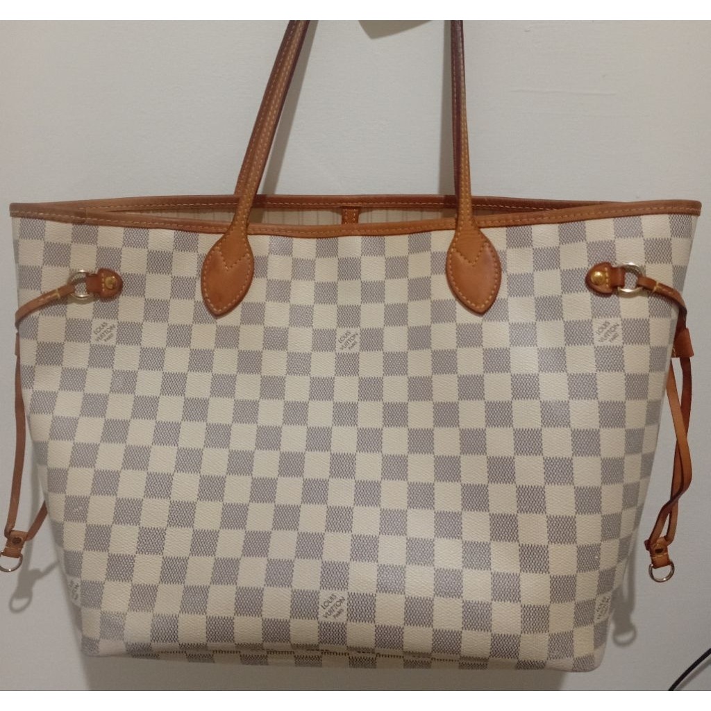 Tas preloved LV Neverfull MM azur