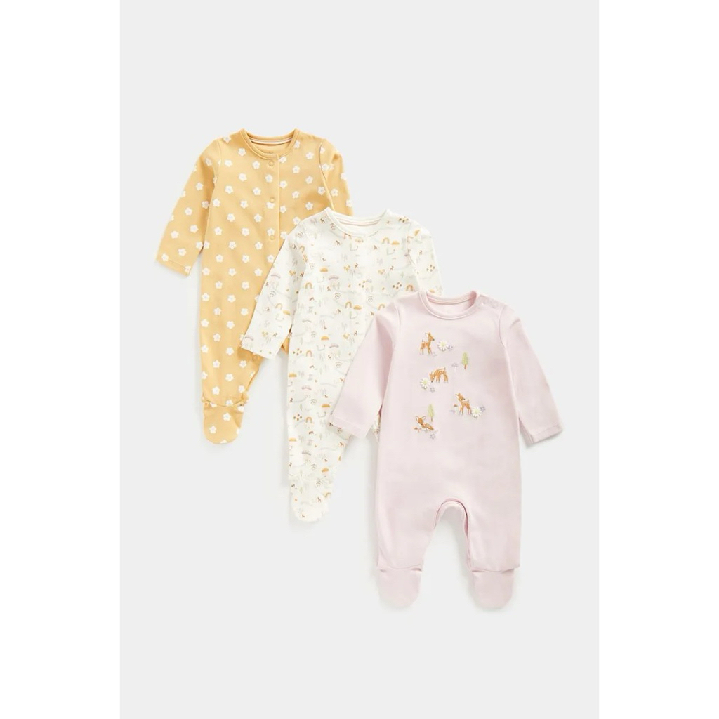 Sleepsuit pyjamas Mothercare 3 pack