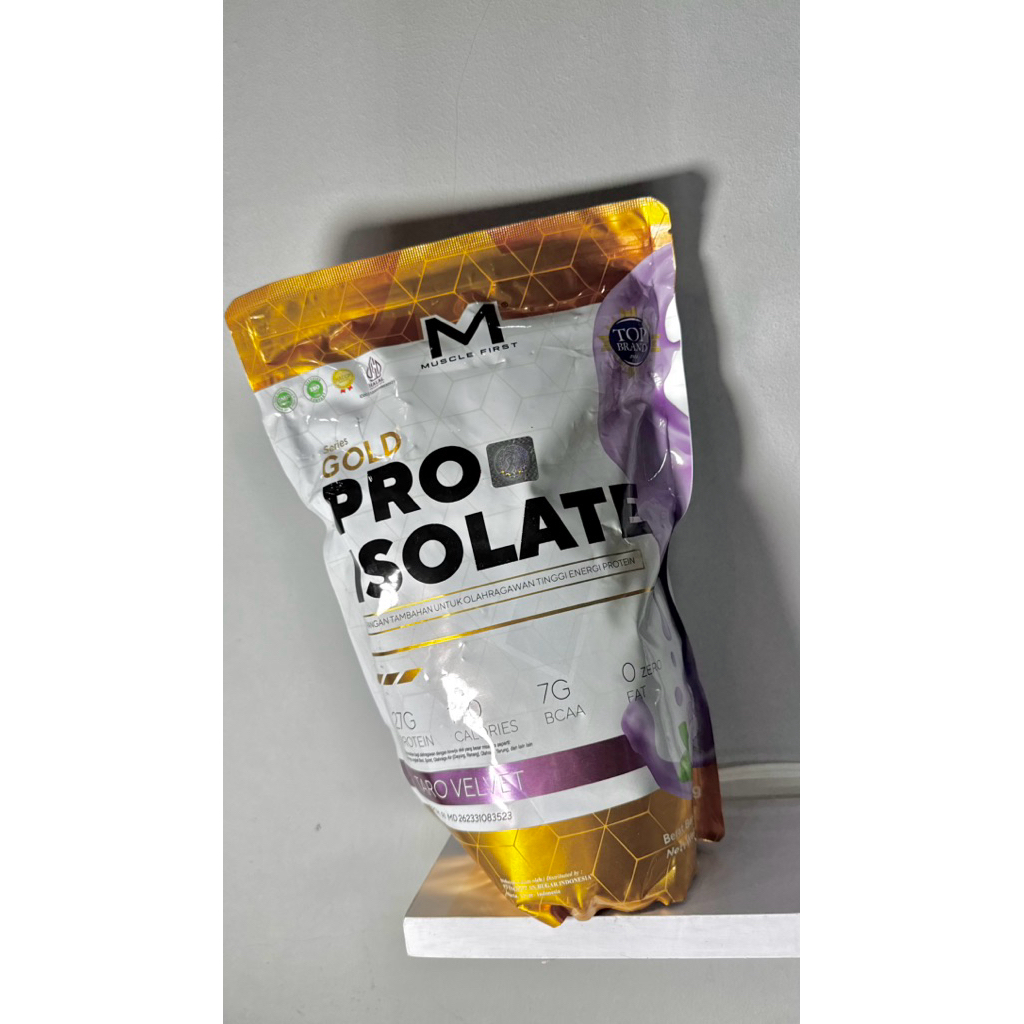 Muscle First Gold Series Pro Isolate Whey Protein 2 lbs 900 gram 25 servings Suplement Fitnes Gym Or