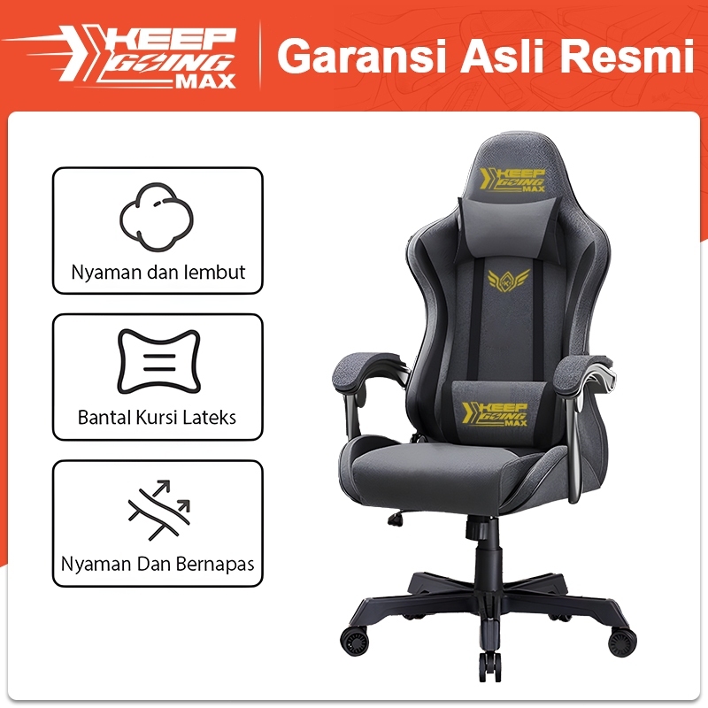 Keep Going Max Kursi Gaming Murah/Kursi Gaming/Kerja dan Belajar/Kursi Hidrolik/Kursi Ergonomis
