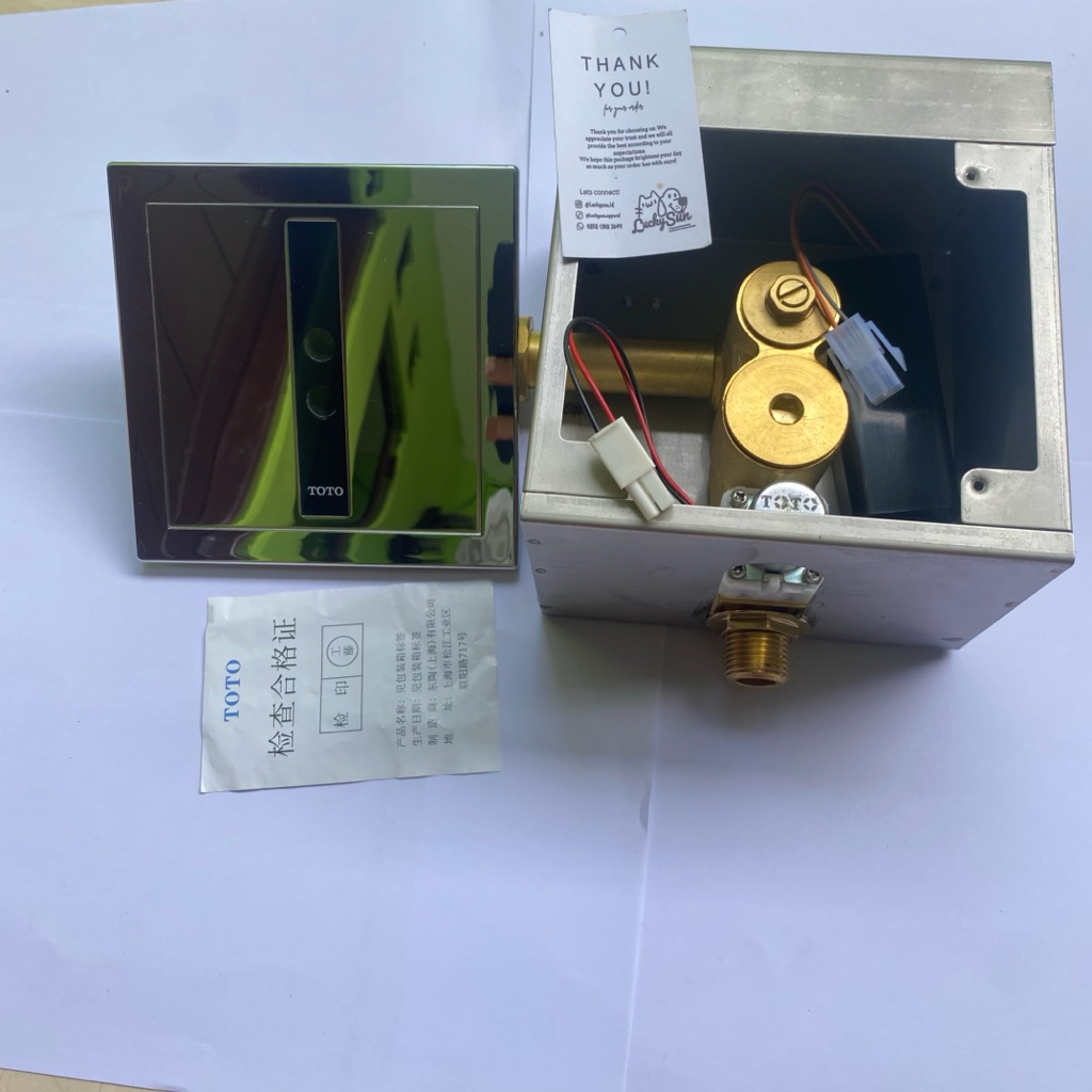 FULLSET TOTO DUE106 Flush Valve Urinal Sensor Otomatis - Kran Urinal TOTO Original Baru