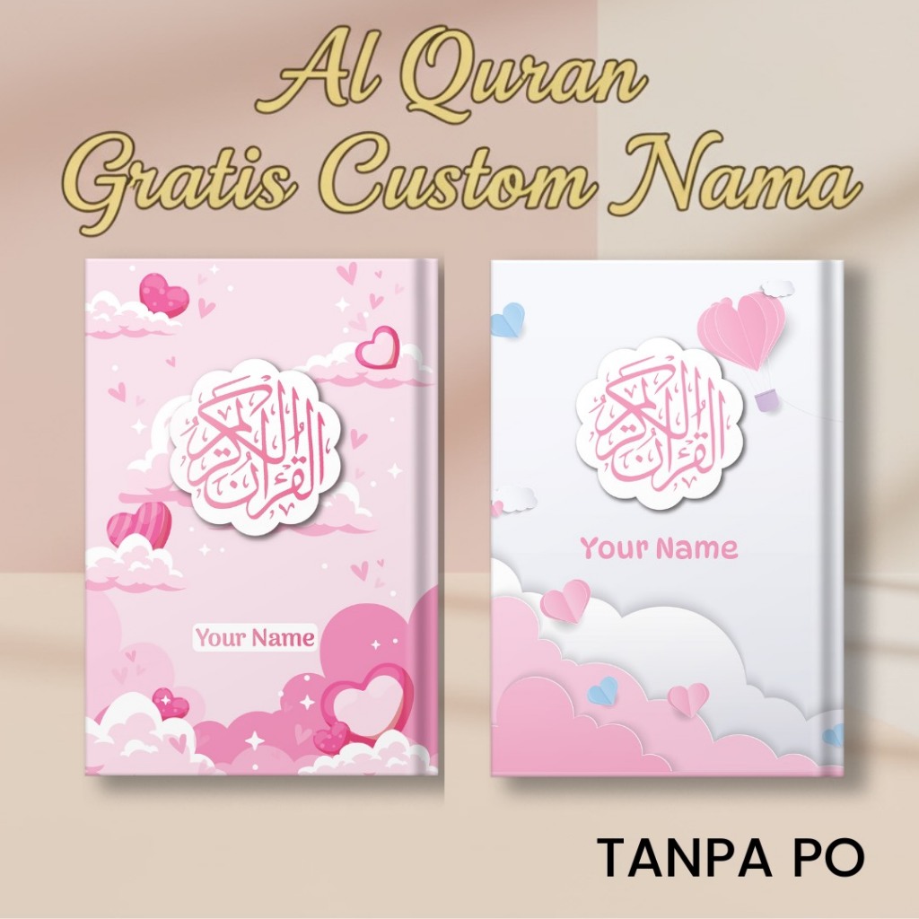 Al Quran Custom Free Tulis Nama Cover Terjemahan Perkata Tajwid Blok Warna Ukuran A5 A6 Hadiah Anak
