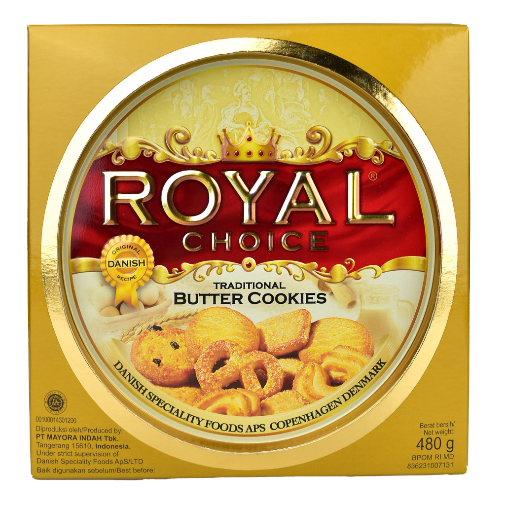 BISKUIT KUKIS KALENG ROYAL BUTTER COOKIES 480 GR / 960 GR