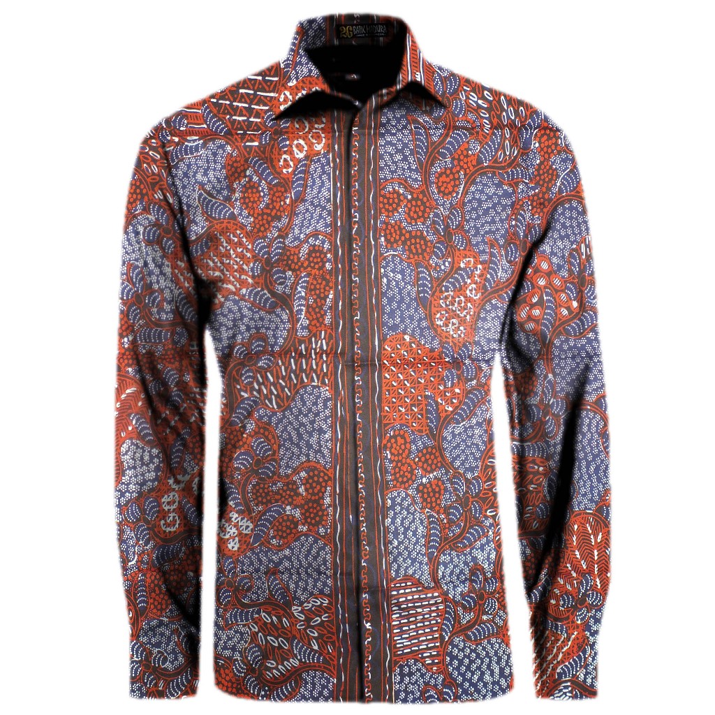Kemeja Batik Tulis Madura Hem Batik Pria Lengan Panjang Batik Pria Lengan Panjang HP413