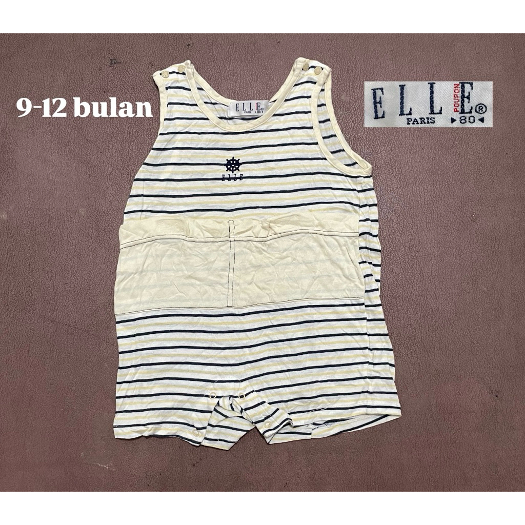 Romper Kutung ELLE Bayi Laki-Laki Usia 9-12 Bulan / OOTD Anak Cowok 1 Tahun Kekinian