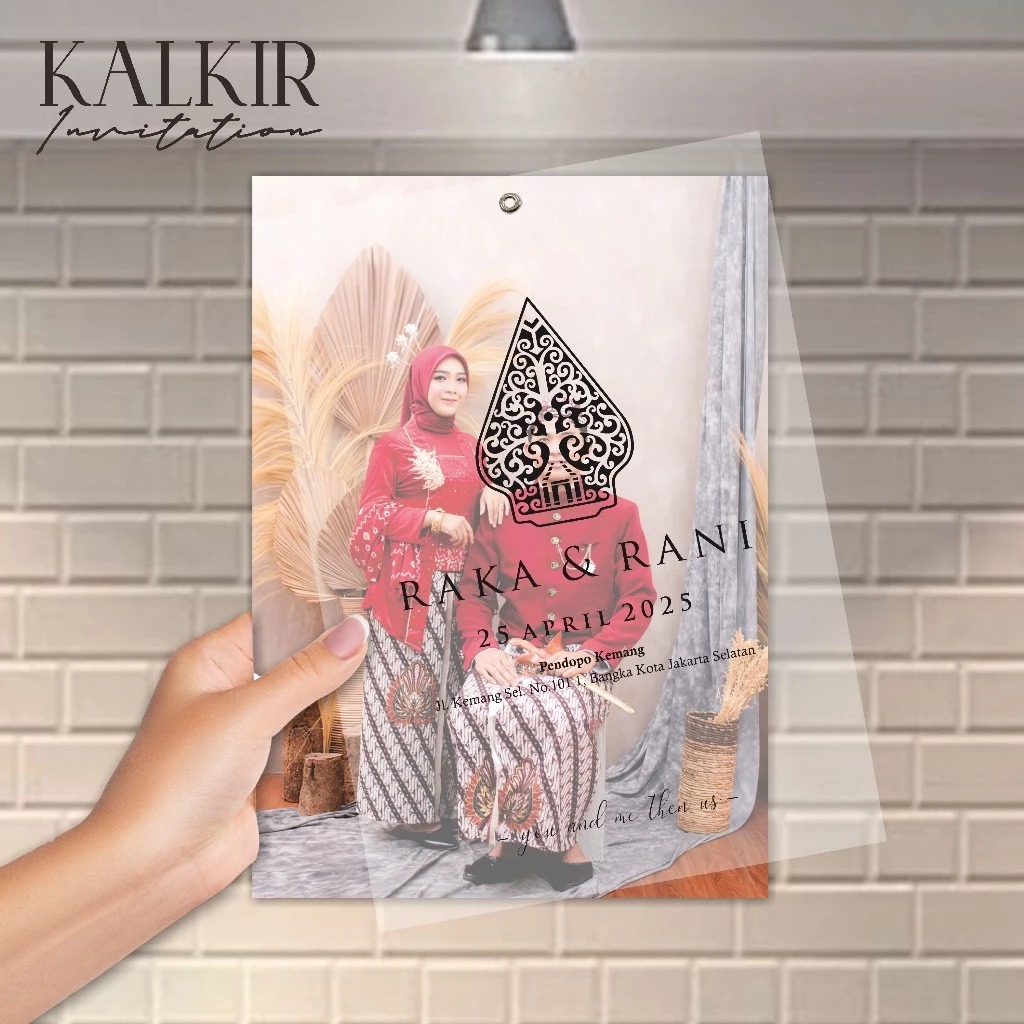 Undangan Pernikahan Mewah Premium Free Foto Art Paper Tebal Kalkir