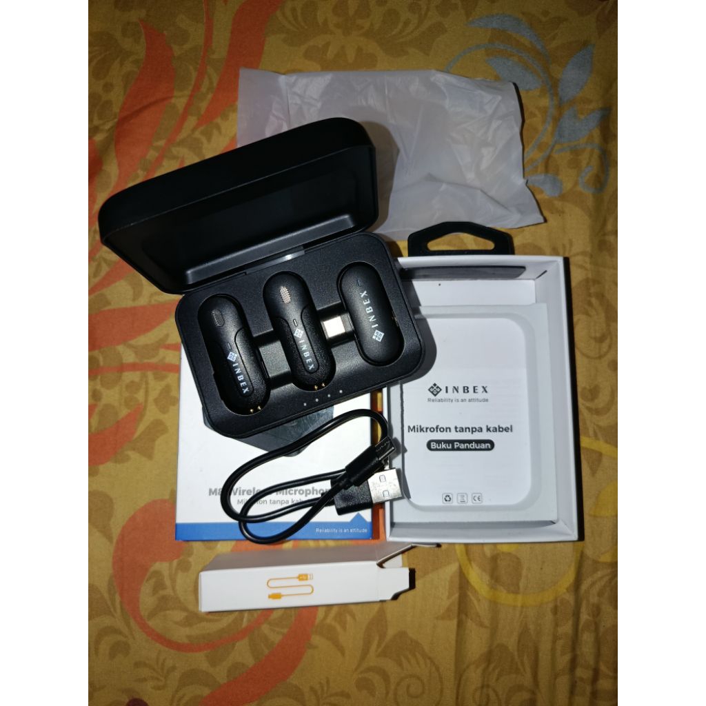 INBEX Wireless Microphone Lavalier Microphone Bluetooth youtuber/Nirkabel Mic Clip