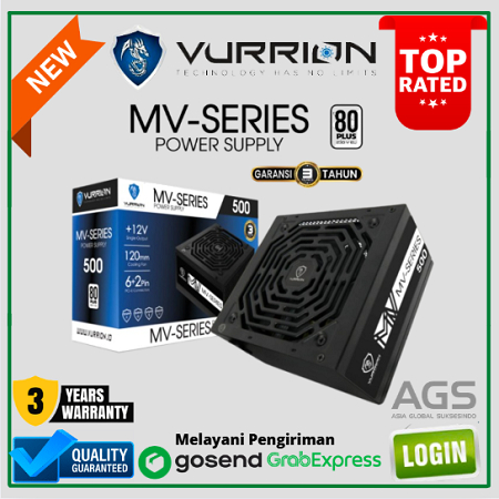 POWER SUPPLY / PSU / ATX PSU - VURRION MV SERIES 500
