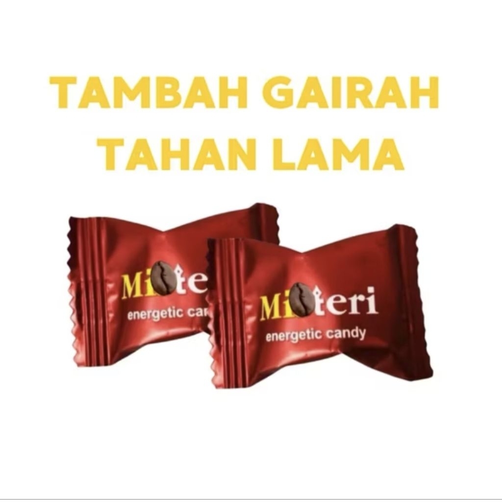 Ecer 1 Pcs Permen Misteri Asli & BPOM - Permen Kopi dengan Ginseng Pria Tahan Lama Original