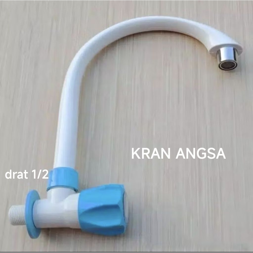 Kran Angsa HKV Keran Cuci Piring Model Putar dengan Aliran Air Halus