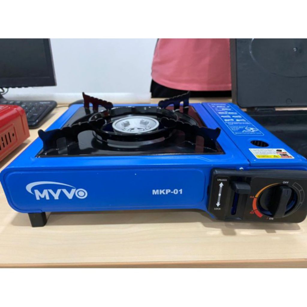 Kompor Gas Portable 2in1 Merk MYVO SNI Bisa Gas Tabung Dan Gas Kaleng Serbaguna**RANDOM YA SAY.