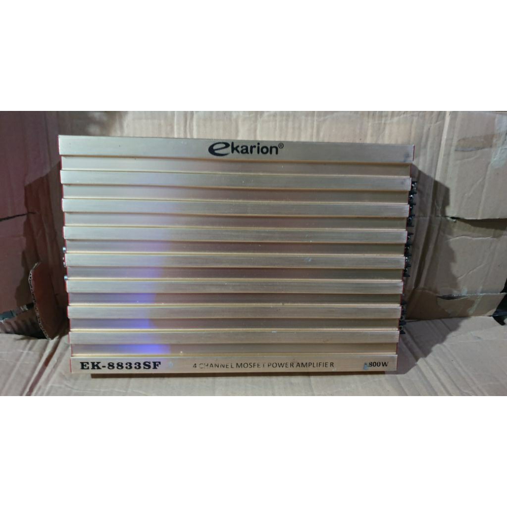 power amplifier mobil 4channel ekarion ek-8833sf second bekas normal siap pakai