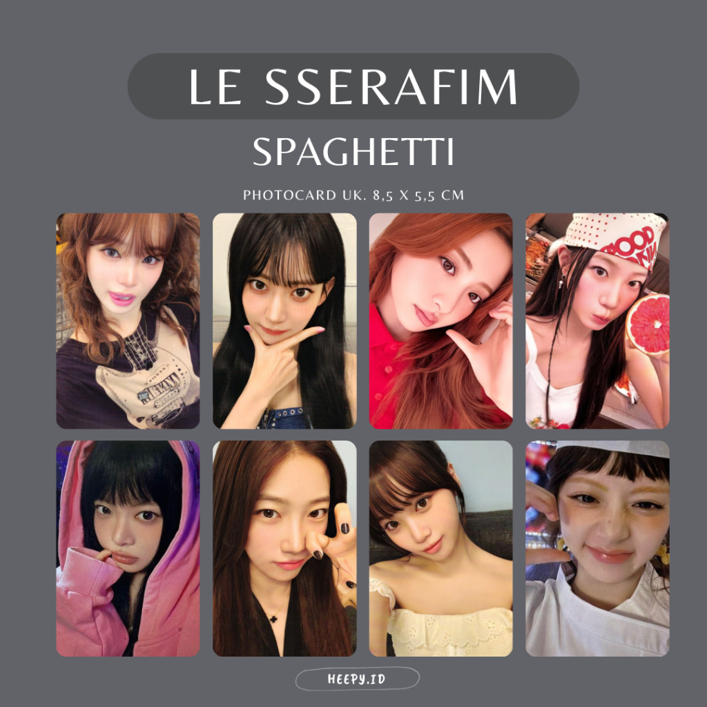 [LS] PHOTOCARD LE SSERAFIM SPAGHETTI