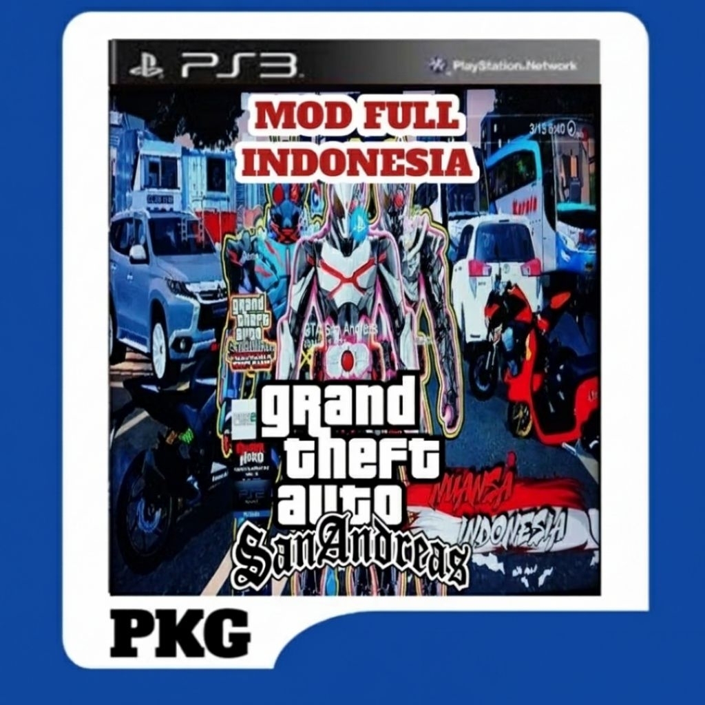 VIA G.DRIVE | GTA SAN ANDREAS PS3 MOD NUANSA INDONESIA