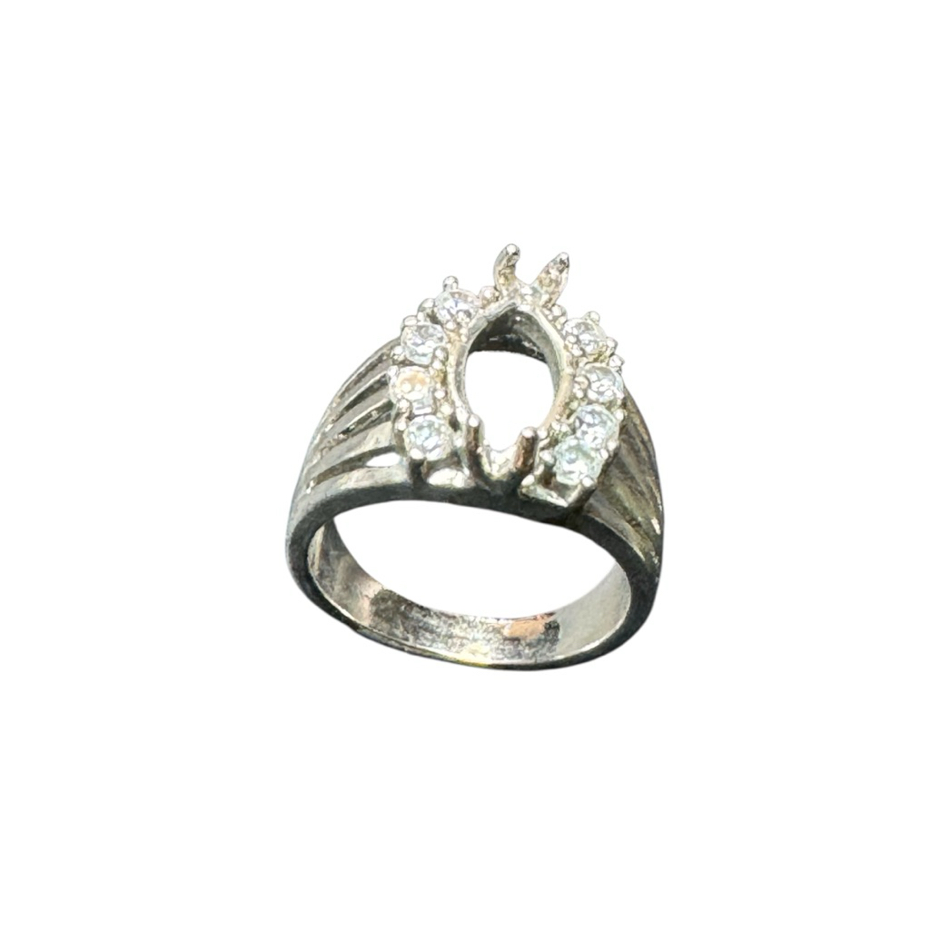 Ring cincin wanita batu permata emban cangkang alpaka | RGT81
