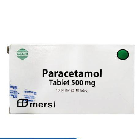 PARACETAMOL BOX ISI 100 TAB MERSI