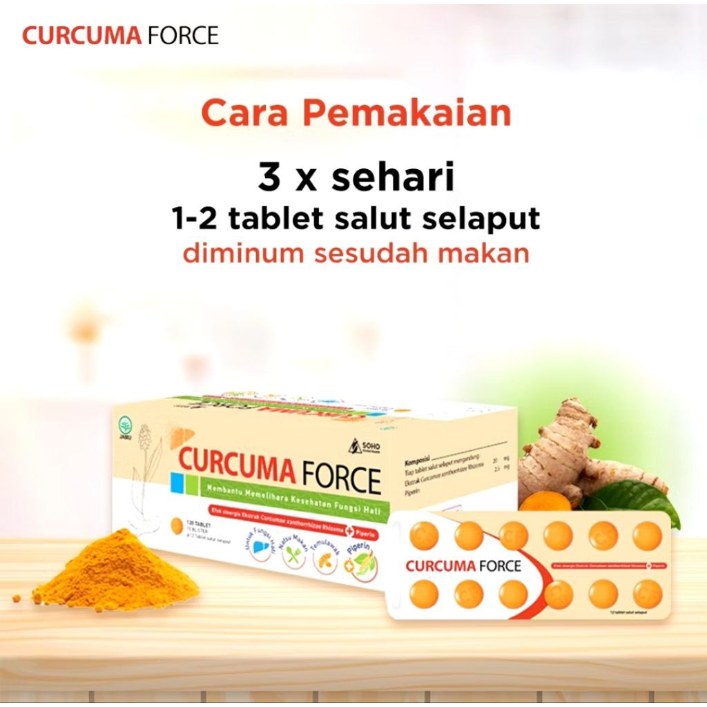 CURCUMA FORCE VITAMIN 1 STRIP 10 TABLET