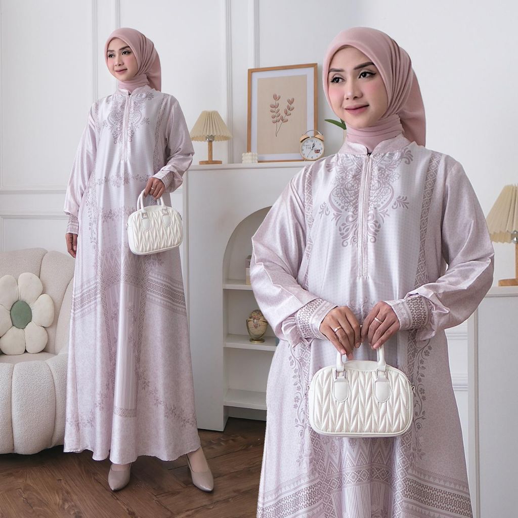 Gamis silk mewah terbaru//gamis silk bahan halus dan nyaman
