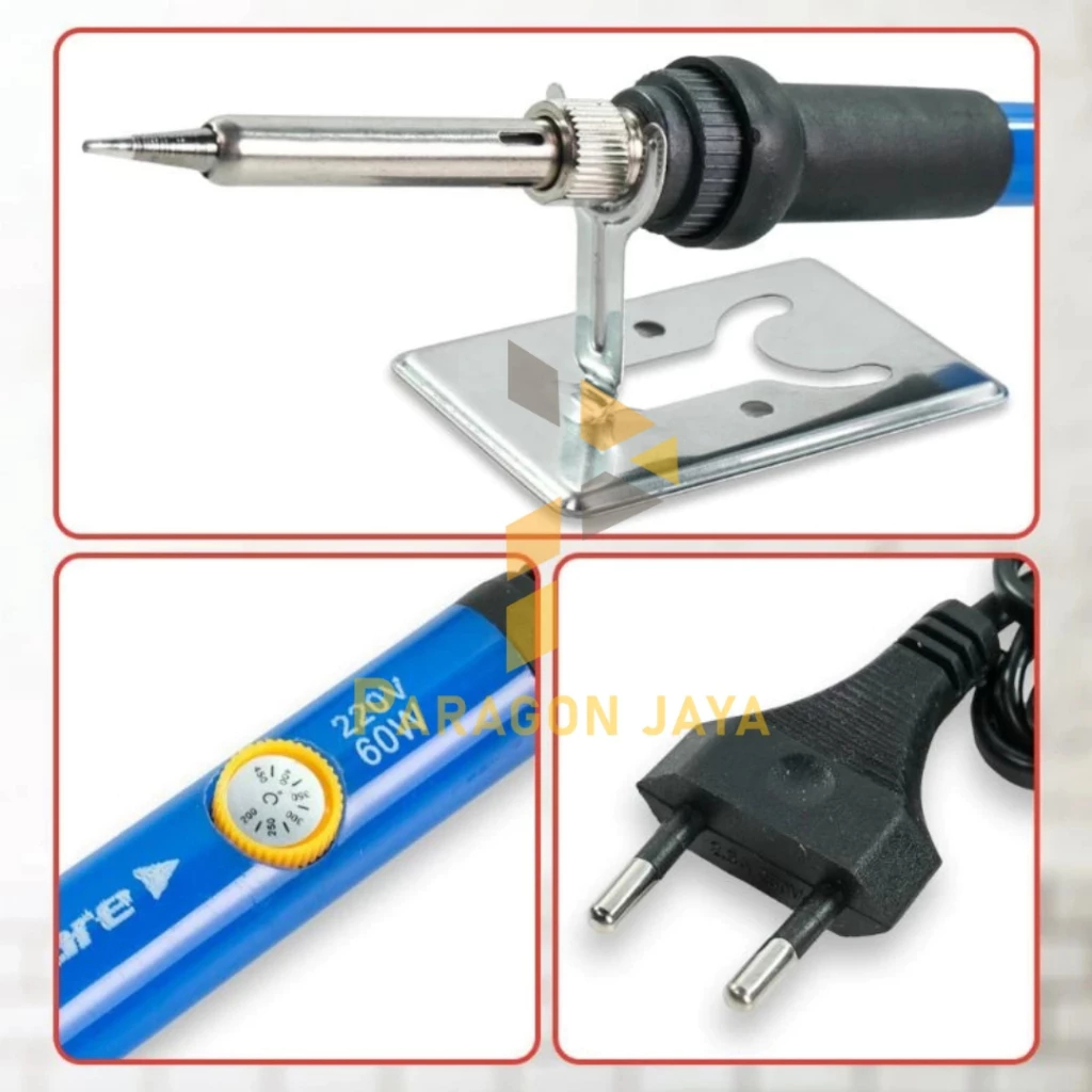 Solder Listrik Iron Adjustable Temperature 60W Alat Las Solder Listrik