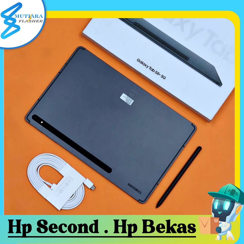 Samsung Tab S8 Plus 5G Ram 8 Rom 256GB Second Original