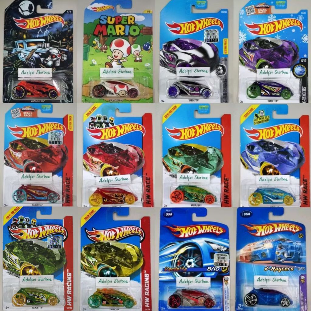 hotwheels hot wheels vandetta vandeta edisi super mario super chromes chrome silver factory sealed s