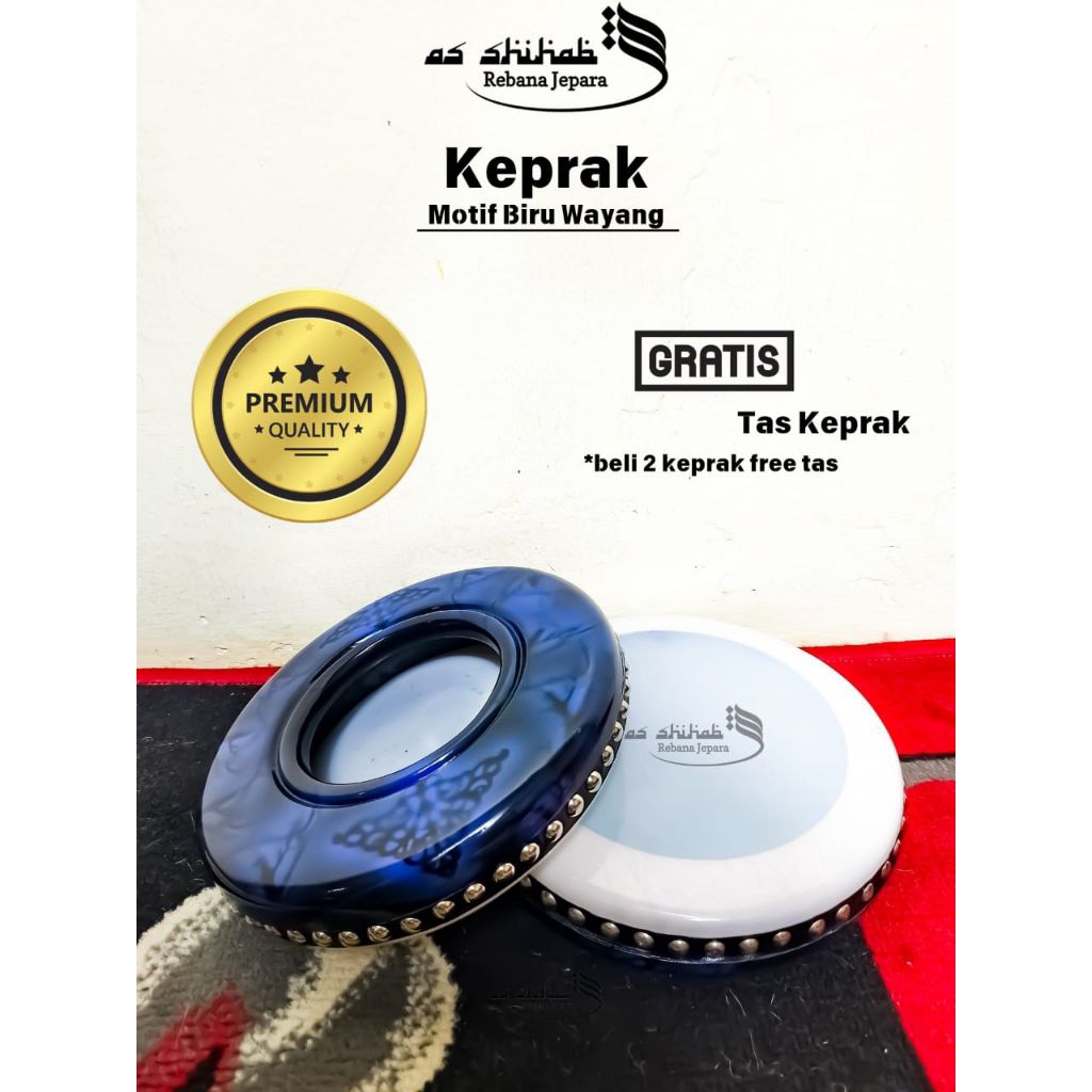 Keprak Marawis Tam Tung Hadroh Rebana Kayu Mahoni Asli Jepara