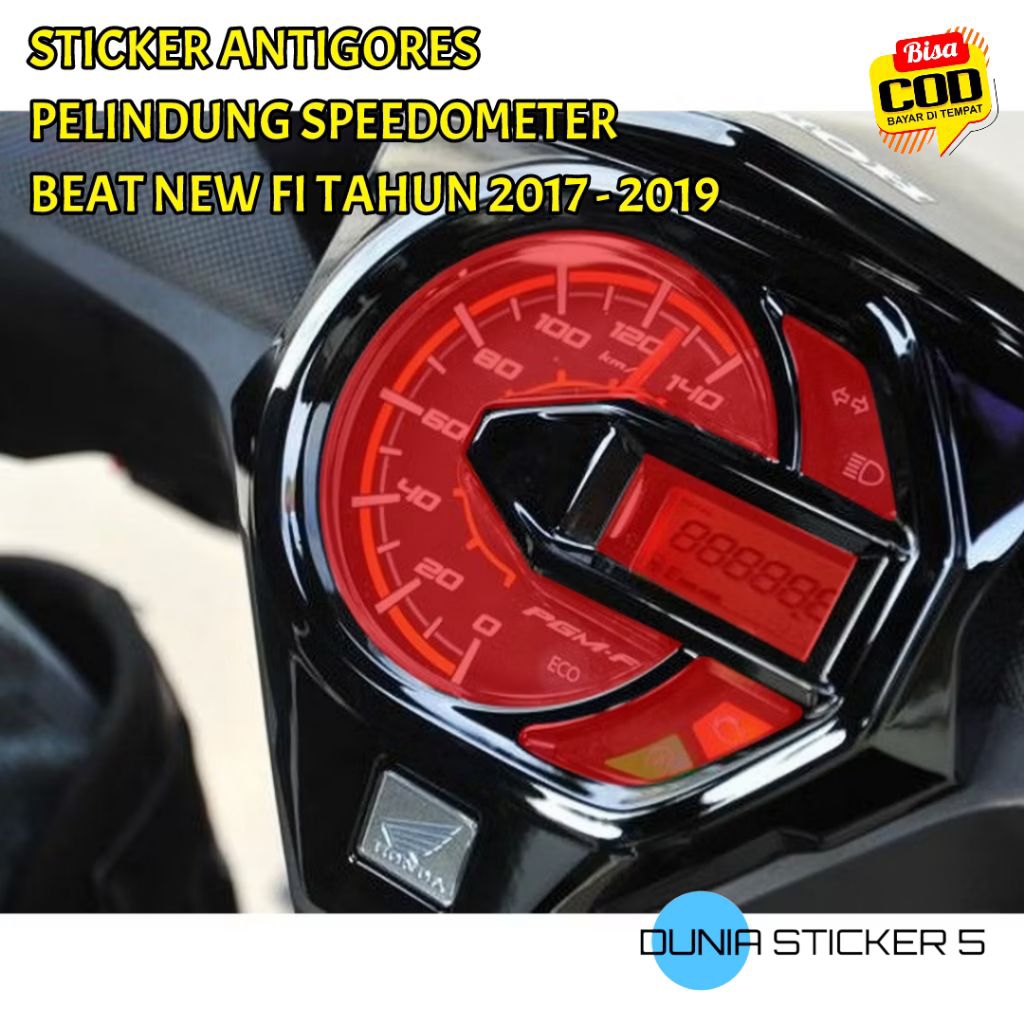 Stiker Antigores Speedometer BEAT 2017 - 2019 Sticker Speedometer Beat Injeksi