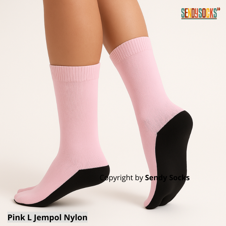 Kaos Kaki Jempol Fashion Muslimah Basic Pink Polos
