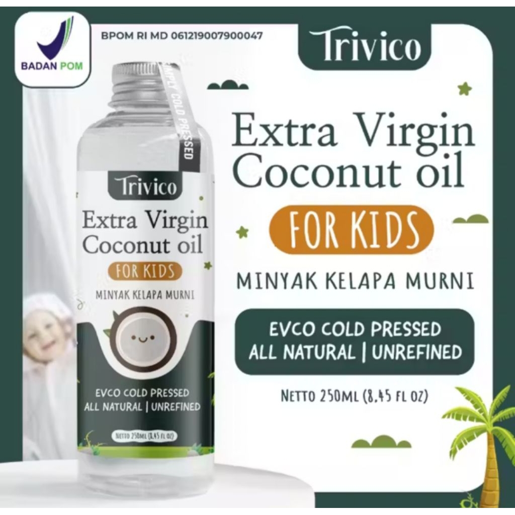 Trivico Extra Virgin Coconut Oil For Kids 250 ml